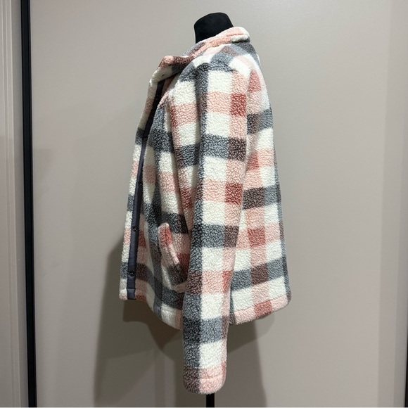 Maurices Plaid Sherpa Button Up Jacket - Picture 3 of 12